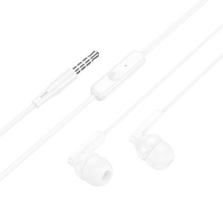 Słuchawki przewodowe douszne Jack 3,5 mm Hoco M121 białe