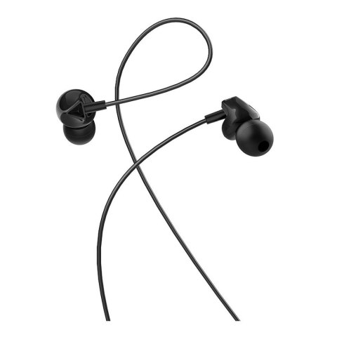 Słuchawki przewodowe douszne Jack 3,5 mm Hoco M60 czarne