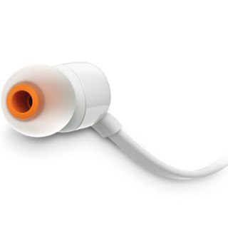 Słuchawki przewodowe douszne Jack 3,5 mm JBL T110 białe