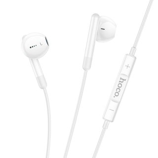 Słuchawki przewodowe douszne USB C Hoco M93 białe