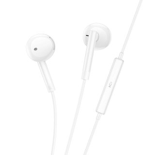 Słuchawki przewodowe douszne USB C Hoco M95 białe