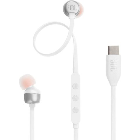 Słuchawki przewodowe douszne USB C JBL Tune 310C białe