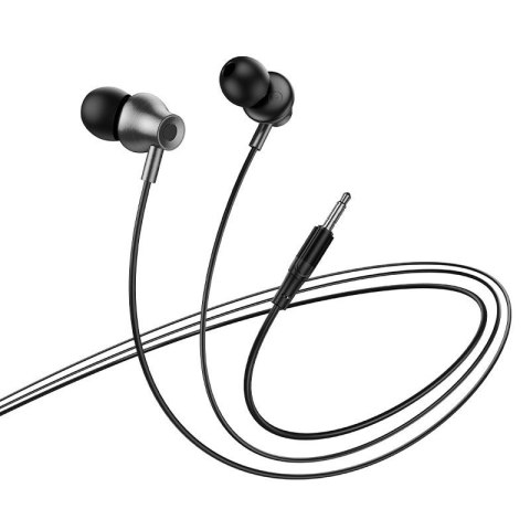 Słuchawki przewodowe douszne z mikrofonem Jack 3,5 mm Hoco M119 czarne