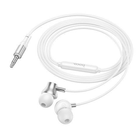 Słuchawki przewodowe douszne z mikrofonem Jack 3,5 mm Hoco M119 srebrne