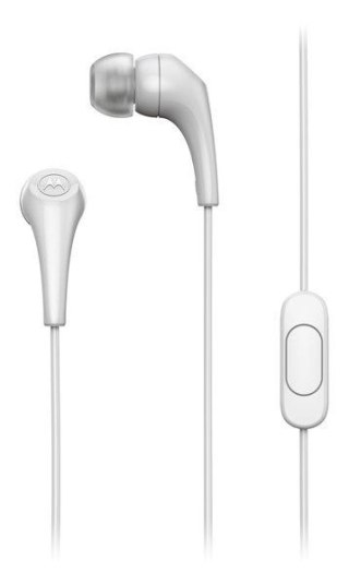 Słuchawki przewodowe douszne z mikrofonem MOTOROLA Ear Buds 2-S białe