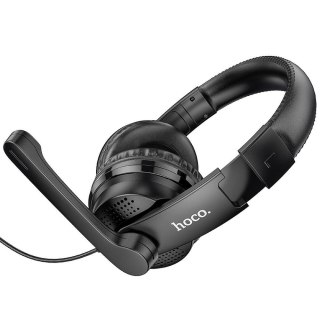 Słuchawki przewodowe nauszne Jack 3,5 mm Hoco W103 czarne