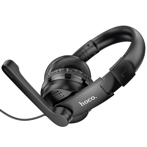 Słuchawki przewodowe nauszne Jack 3,5 mm Hoco W103 czarne