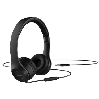 Słuchawki przewodowe nauszne Jack 3,5 mm Hoco W21 czarne