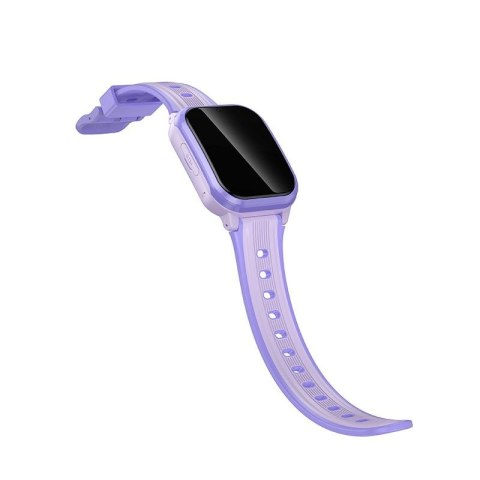 Smartwatch dla dzieci 1,69" 4G GPS z funkcją rozmowy Hoco Y108 fioletowy