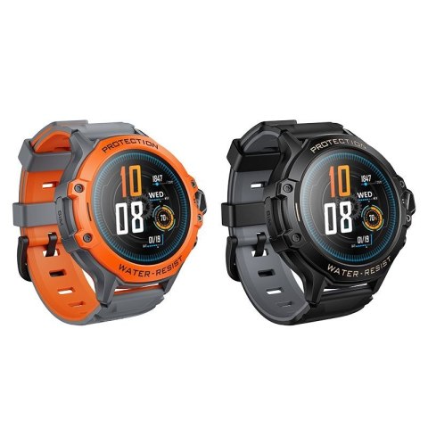 Smartwatch dla dzieci Hoco 1,28" 4G GPS z funkcją rozmowy Y107 pomarańczowy