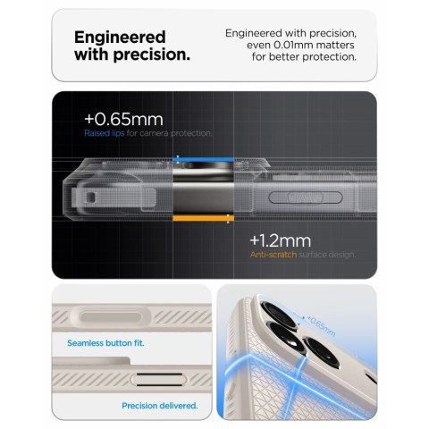 SPIGEN futerał LIQUID AIR do IPHONE 18 Pro / 17 Pro natural titanium