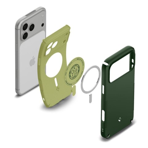 SPIGEN futerał NANO POP HYBRID kompatybliny z MagSafe do IPHONE 18 Pro / 17 Pro avo green