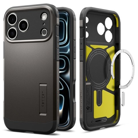 SPIGEN futerał TOUGH ARMOR T kompatybliny z MagSafe do IPHONE 18 Pro / 17 Pro gunmetal