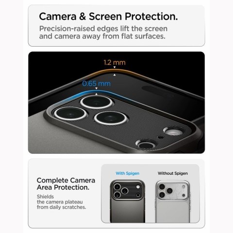 SPIGEN futerał TOUGH ARMOR T kompatybliny z MagSafe do IPHONE 18 Pro / 17 Pro gunmetal
