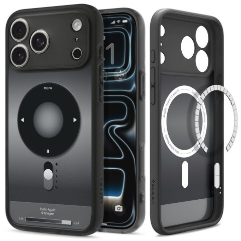 SPIGEN futerał ULTRA HYBRID kompatybliny z MagSafe do IPHONE 18 Pro / 17 Pro classic black