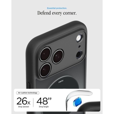 SPIGEN futerał ULTRA HYBRID kompatybliny z MagSafe do IPHONE 18 Pro / 17 Pro classic black