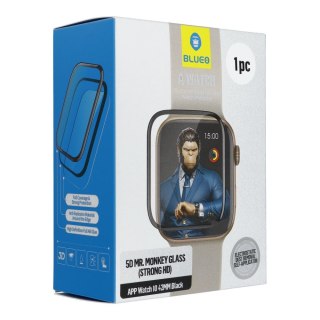 Szkło Hartowane 5D do Apple Watch 10/11 42MM Mr. Monkey Glass (Anti-Static Strong HD) czarne
