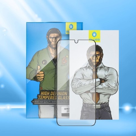 Szkło Hartowane 5D do iPhone 15 PLUS / 16 PLUS Mr. Monkey Glass (Anti-Static Strong HD) czarne
