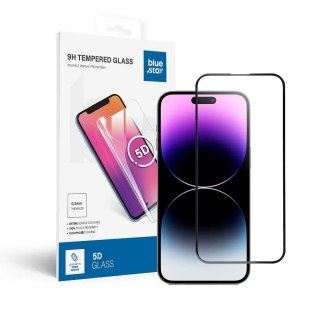 Szkło hartowane 5D do iPhone 14 PRO MAX (full glue) Blue Star czarne