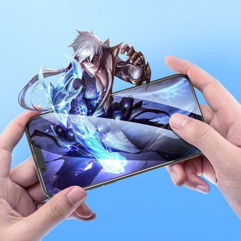 Szkło hartowane 5D do iPhone 15 PLUS / 16 PLUS Hoco HD Guardian shield (SET 10in1) G14 czarne