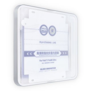 Szkło Hartowane 5D do Samsung FLIP 7 / FLIP 8 Mr. Monkey Glass czarne (Foldable Inner Screen Protector)