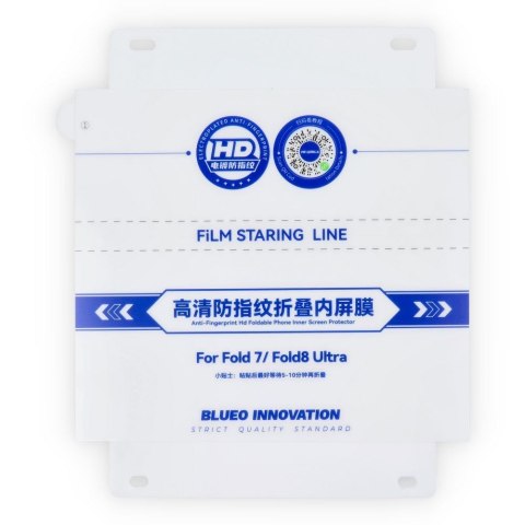 Szkło Hartowane 5D do Samsung FOLD 7 / FOLD 8 ULTRA Mr. Monkey Glass czarne (Foldable Inner Screen Protector)
