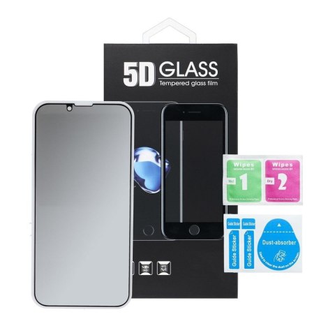 Szkło hartowane 5D Full Glue do iPhone 12 PRO MAX Tempered Glass (Privacy) czarne
