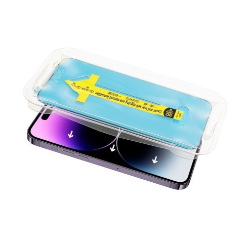 Szkło hartowane 5D Full Glue do iPhone 13 / 13 PRO / 14 czarne Tempered Glass z aplikatorem
