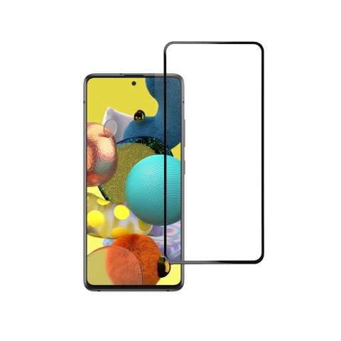 Szkło hartowane 5D do Samsung A51 (full glue / case friendly) Blue Star czarne
