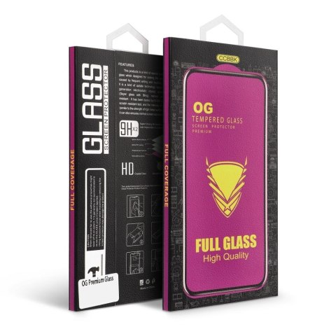 Szkło Hartowane 6D do iPhone 13 PRO MAX / 14 PLUS OG Premium Glass czarne