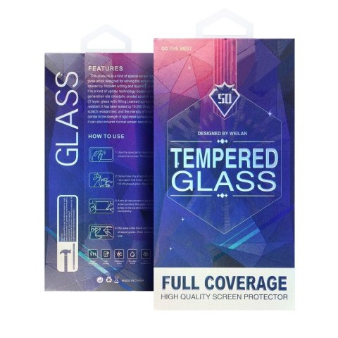 Szkło hartowane 5D Full Glue do Samsung S21 ULTRA Tempered Glass (hole) czarne