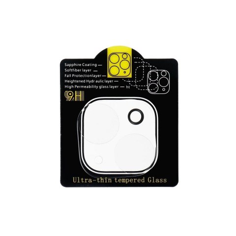 Szkło hartowane 5D Full Glue na aparat do iPhone 15 PRO transparentne