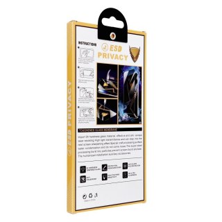 Szkło Hartowane 6D do iPhone XR / 11 OG Premium Privacy Glass czarne