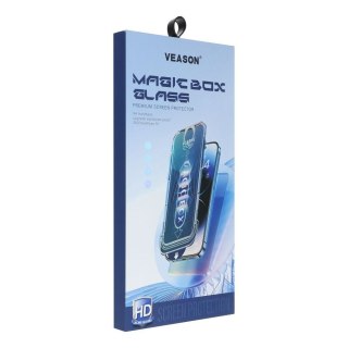 Szkło Hartowane 6D do iPhone XR / 11 Veason Pro Easy-Install Glass z aplikatorem czarne