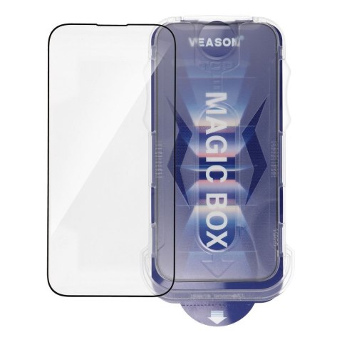 Szkło Hartowane 6D do iPhone XS MAX Pro Veason Easy-Install Glass z aplikatorem czarne