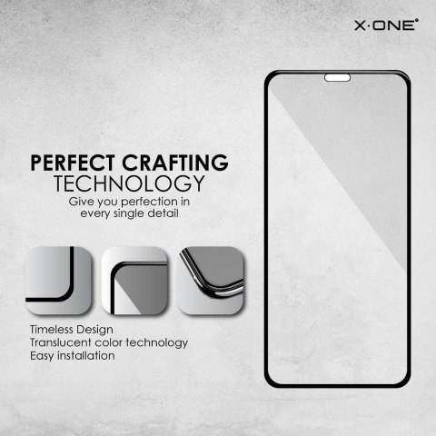 Szkło hartowane do iPhone 11 X-One Full Cover Extra Strong Matowe (full glue) czarne