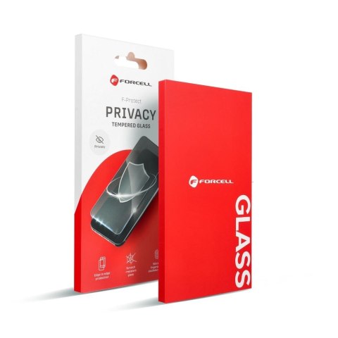 Szkło hartowane do iPhone 12 / 12 PRO Forcell Privacy Glass czarne