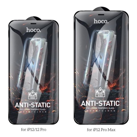 Szkło hartowane do iPhone 12 PRO MAX HD Anti-static (SET 25in1) Hoco G10