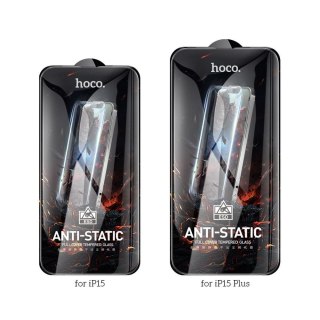 Szkło hartowane do iPhone 15 PLUS / 16 PLUS HD Anti-static (SET 25in1) Hoco G10