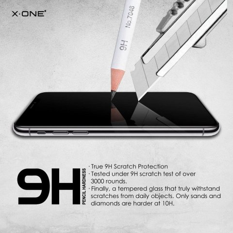 Szkło hartowane do iPhone 16 PRO MAX / 17 PRO MAX X-One Full Cover Extra Strong Matowe (full glue) czarne