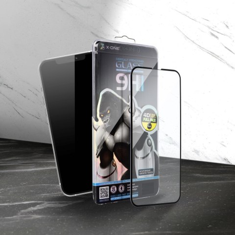 Szkło hartowane do iPhone 17 AIR X-One Full Cover Extra Strong Crystal Clear (full glue) czarne