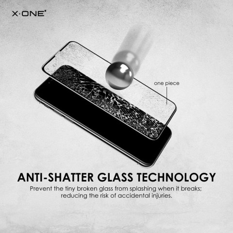 Szkło hartowane do iPhone 17 AIR X-One Full Cover Extra Strong Matowe (full glue) czarne