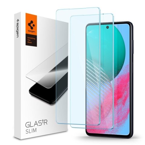 Szkło hartowane do Samsung M54 5G GLAS.TR"EZ FIT" 2-pack Spigen transparentne