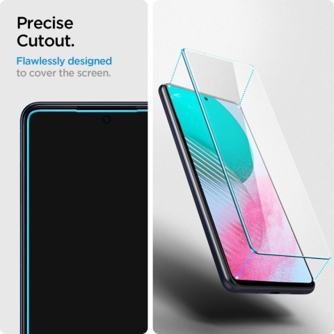 Szkło hartowane do Samsung M54 5G GLAS.TR"EZ FIT" 2-pack Spigen transparentne