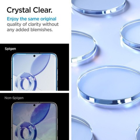 Szkło hartowane do Samsung S23 GLAS.TR"EZ FIT" 2-pack Spigen transparentne