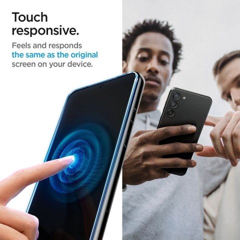 Szkło hartowane do Samsung S23 GLAS.TR"EZ FIT" 2-pack Spigen transparentne