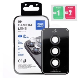 Szkło hartowane na aparat do Samsung A16 Blue Star Easy Install czarne