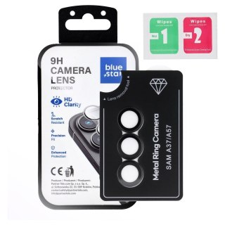 Szkło hartowane na aparat do Samsung A37 Blue Star Easy Install czarne