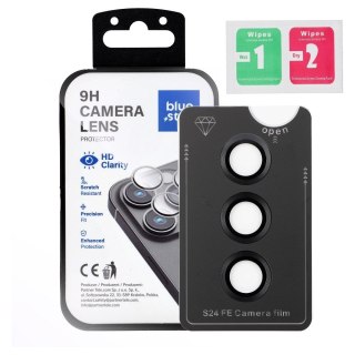 Szkło hartowane na aparat do Samsung S24 FE Blue Star Easy Install czarne
