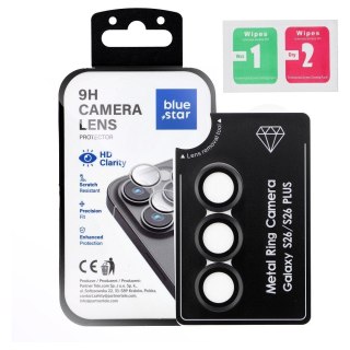 Szkło hartowane na aparat do Samsung S26 PLUS Blue Star Easy Install czarne